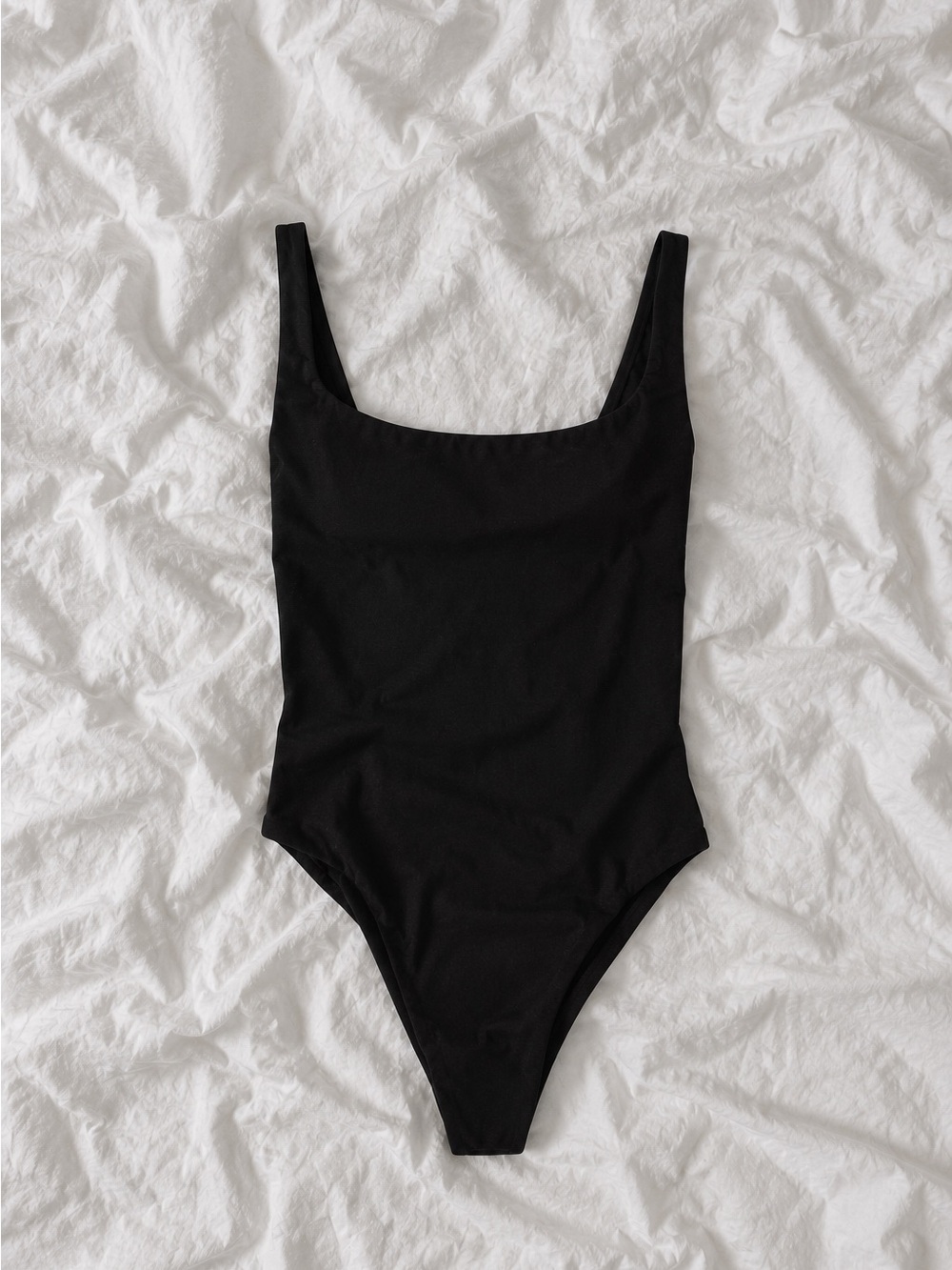 Skims Onyx Women's Square Neck Bodysuit